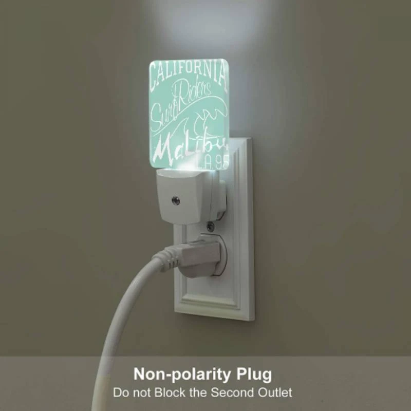 Night Light, A surfboard with the words California Riders Surf Surf Surf on it. Night Light, A Surfboard With The Words California Riders Surf Surf Surf On It. -Pattern Night Light fcfc4c947cd692dcb54386957dfc2550a8d39055