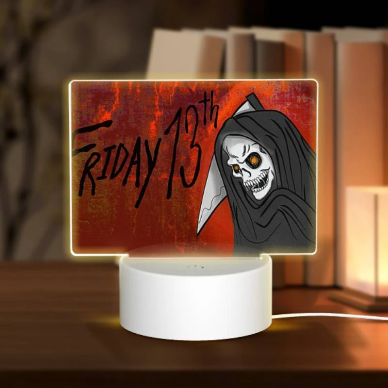 Rectangular Acrylic Night Light, A skeleton is wearing a black robe and holding a knife Rectangular Acrylic Night Light, A Skeleton Is Wearing A Black Robe And Holding A Knife -Pattern Night Light fd014b76f21df59b5693939faadb538f06bf94b3