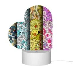 Love Acrylic Night Light, Four Different Colored Paintings Of Flowers. -Pattern Night Light fd5ea1f30706c8d95718e27c31d42d4a22f29b56