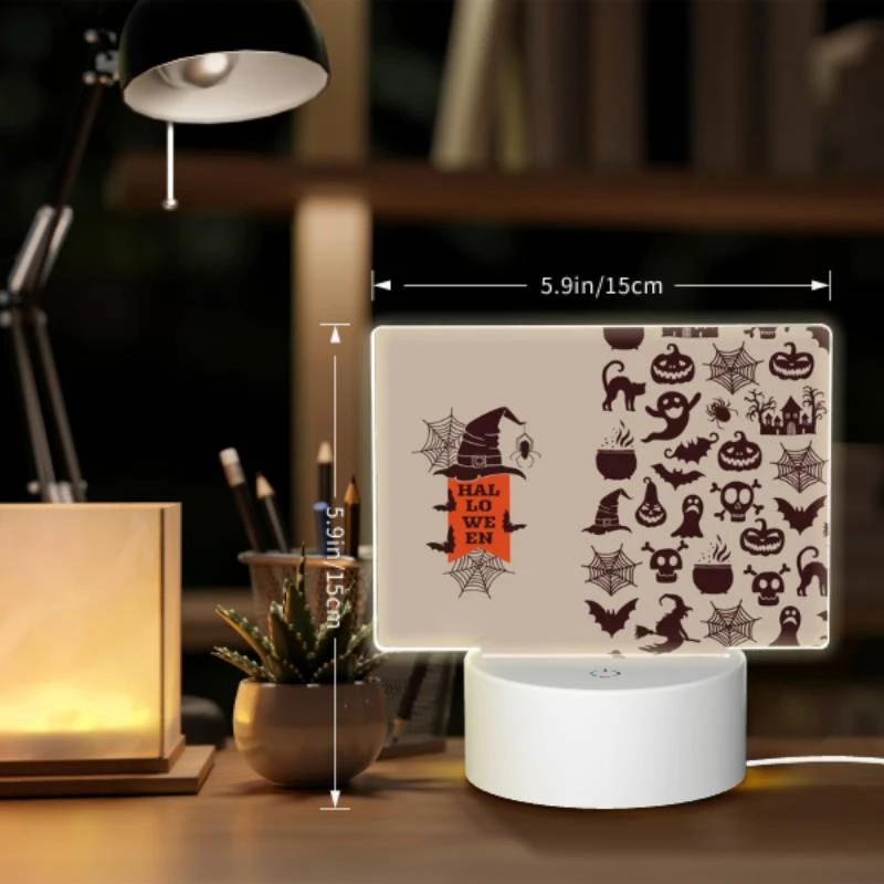 Rectangular Acrylic Night Light, A poster with a wizard and a bowl of soup on it. Rectangular Acrylic Night Light, A Poster With A Wizard And A Bowl Of Soup On It. -Pattern Night Light fd7236cd481082113359e95a25925399d84fcc90