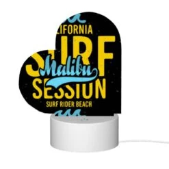 Love Acrylic Night Light, A Surfboard With The Words California Surf Session On It. -Pattern Night Light fd8d2388c02ee118d928d214c7a8515520052fa6