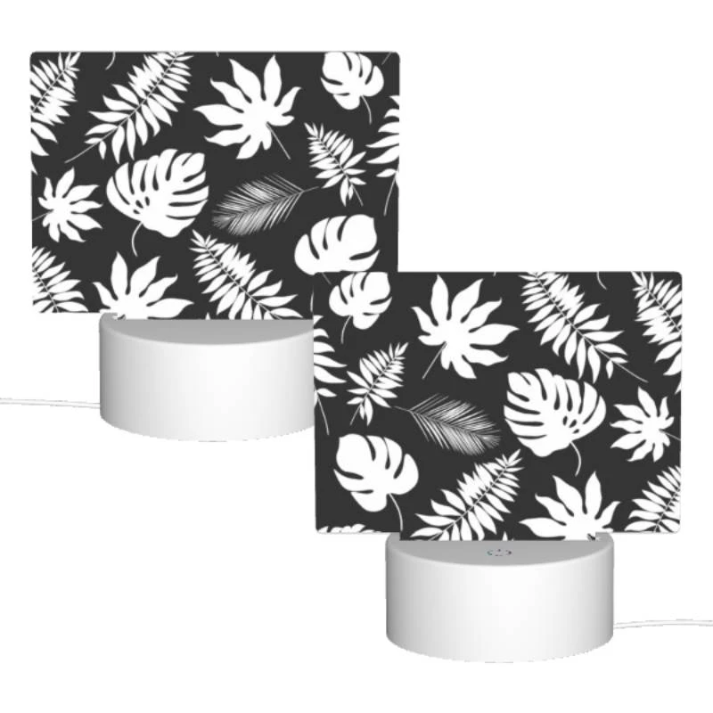 Rectangular Acrylic Night Light, A pattern of leaves on a black background. Rectangular Acrylic Night Light, A Pattern Of Leaves On A Black Background. -Pattern Night Light fef42c3df42ce6fb755cdc7d93aa239d3eb408b2